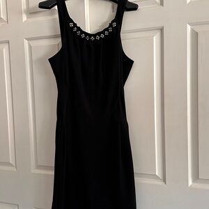 Tory Burch Sheila Sleeveless Floral Beaded Neckline Dress